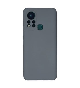 İnfinix Hot 11s Kılıf Nano İçi Kadife Silikon - Gri