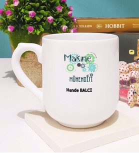 Makine Mühendisi Kupa Bardak Oval