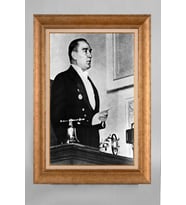 EV İŞYERİ OFİS İÇİN ALTIN ÇERÇEVELİ PASPARTULU ATATÜRK TABLO S401
