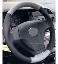 Fiat Linea Dikmeli Direksiyon Kılıfı Çift Renk Gri-siyah (4prç)