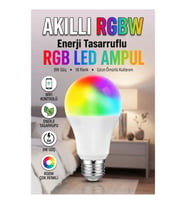Akıllı LED Ampul RGBW 9W WiFi Uzaktan Kontrollü Enerji Tasarruflu