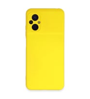 Xiaomi Poco M5 Kılıf Nano İçi Kadife Silikon - Sarı