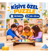 Kişiye Özel Fotoğraflı Puzzle 99 Parça 20x30 cm – Çocuklara Özel Eğlenceli Hediye