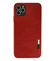 Durukar® iPhone 11 Pro Max Kılıf Loop Deri Silikon - Kırmızı