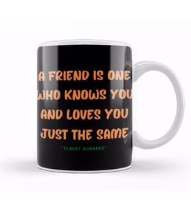 Friendship Quotes Gift Elbert Hubbard Kupa Bardak Porselen
