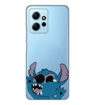 Redmi Note 12 4G Uyumlu Stitch Desenli Şeffaf Telefon Kılıfı