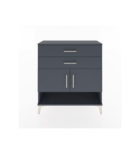 Arges Şifonyer 2 Raflı 2 Çekmeceli 2 Kapaklı 88x30x96 Antrasit-Antrasit
