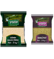 Yazar Gönen Baldo Pirinç 5 Kg. + Yeşil Mercimek 2 Kg.