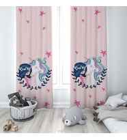 Çocuk Odası Dijital Baskılı 135x260cm Tek Kanat Fon Perde Model 00165