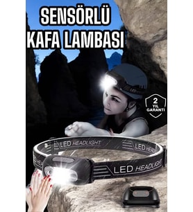 Kamp Lambası Led Işık Kafa Lambası Balıkçı Lambası Ayarlanabilir