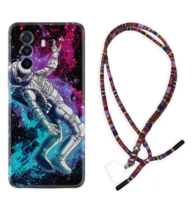 Huawei Nova Y70 Y90 Nova 9 SE  Kılıf Boyun Asklı Rasta Silikon Astronot Signs 1753