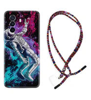 Huawei Nova Y70 Y90 Nova 9 SE  Kılıf Boyun Asklı Rasta Silikon Astronot Signs 1753