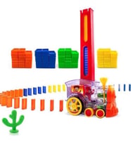 Can Oyuncak Kutulu Pilli Dominolu Tren 80 Parça Domino Taşı Dizen GP2150