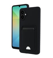 Samsung Galaxy A06 Kılıf Kelvin Kartvizitli Silikon - Siyah