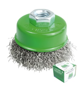 Fixonic Eratool ERA10159 75mm Dalgalı Çanak Fırça Paslanmaz Telli (Gri)