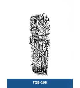 TQB-268 YAZILI GEÇİCİ KOL DÖVMESİ-TATTO