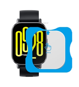 Redmi Watch 5 Active Uyumlu Kolay Takılabilir Takma Aparatlı Temperli Cam Ekran Koruyucu