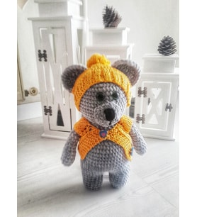 Ayıcık Bobo Amigurumi Organik Oyuncak