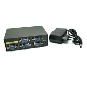 ROSE 4port 1/4 VGA Splitter (Siyah)