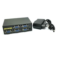 ROSE 4port 1/4 VGA Splitter (Siyah)