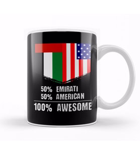 50% Filipino 50% American %100 Awesome Immigrant Kupa Bardak Porselen