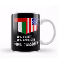 50% Filipino 50% American %100 Awesome Immigrant Kupa Bardak Porselen