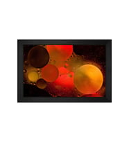 Soyut Şekiller Motifli Kanvas Tablo 50 x 70 cm Siyah Çerçeve