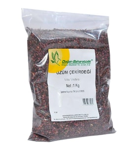 Doğan Baharatçılık Üzüm Çekirdeği 1Kg Kiloluk Ekonomik Tane