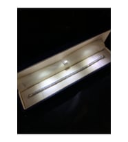2.5mm Su Yolu Zirconia Taşlı 925 Ayar Gümüş Sevgiliye Eşe Anneye Hediye Bileklik
