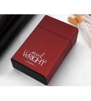 BK Gift Kişiye Özel İsimli Tarihli Kırmızı Metal Sigara Tabakası-4, Arkadaşa Hediye, Babaya Hediye, Metal Sigara Kutusu