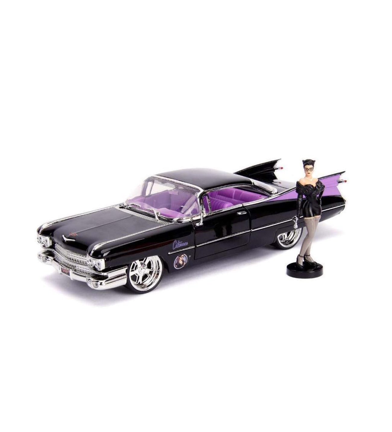 Jada Catwoman 1959 Cadillac Coupe Deville 1:24 Siyah Model Araba