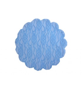 Organze dantel desenli mavi 22cm p100-