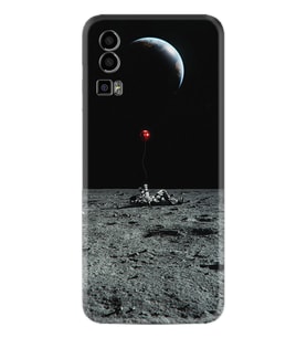 General Mobile Gm 23 Kılıf Silikon Desen Özel Seri Astronoot Red Baloon 1608