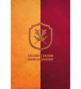 İlklerin ve Enlerin Takımı GS, Çift Taraflı Bantlı, Tüm Zeminlere Yapışır, (15 x 21 cm)