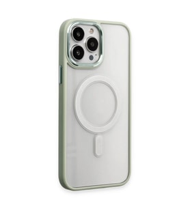 Apple İphone 15 Pro Max Kılıf Room Magneticsafe Silikon - Su Yeşili