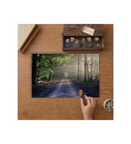 Ormanın İçindeki Yol Tasarımı 240 parça Ahşap Puzzle Ahşap Kutuda MP00998