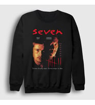 Presmono Unisex Siyah Poster Movie Seven Se7en Sweatshirt 544657tt