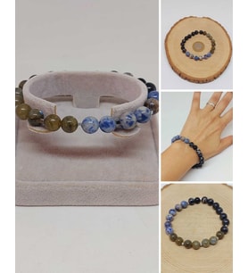 Doğal Taş Öz Güven Bilekliği 8mm Unisex (55762)