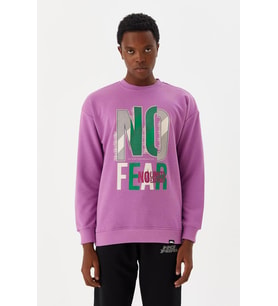 No Fear Erkek Sweatshirt Mor M500238