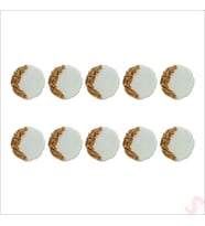 Epoksi Taşlı 6,50 cm Magnet, Altın - 10 Adet