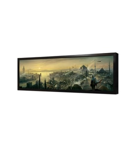 İstanbul Panorama Çerçeveli Mdf Tablo