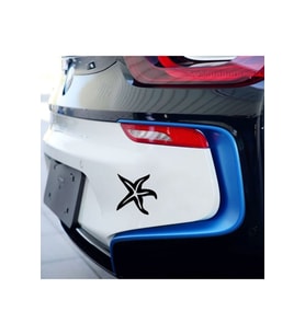 Denizyıldızı Tasarım Oto Sticker Siyah 16*16 Cm