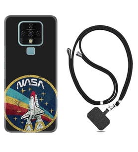 Tecno Camon 16 18P Pova Kılıf Boyun Askılı Silikon Nasa 1326
