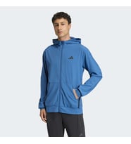 adidas KA4825 D4T HYBRID FZ H Erkek Eşofman Üstü (Mavi)