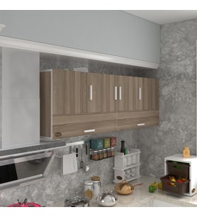 Kenzlife hazır mutfak perenna crd 060*180*22 mutfak banyo dolabı kapaklı raflı (Karışık)