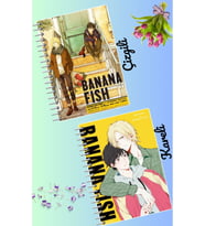 Banana fish anime defter seti 2 adet A4 boyutu 21*30 çizgili + kareli 60 syf