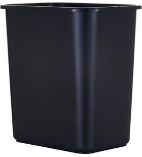 3,25 Litre Yer Verimli Çöp Sepeti, Masa Altına ve Ticari Ofis, Mutfak, Ev Ofisi ve Yurtlarda Dar Alanlara Uyar, Temizlemesi Kolay, Siyah