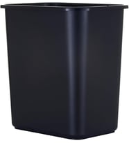 3,25 Litre Yer Verimli Çöp Sepeti, Masa Altına ve Ticari Ofis, Mutfak, Ev Ofisi ve Yurtlarda Dar Alanlara Uyar, Temizlemesi Kolay, Siyah