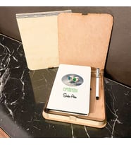 Optisyen Ahşap Kutulu Defter Kalem Set