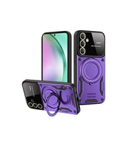 Samsung Galaxy S24 Fe Kılıf Joy Lens Standlı Kapak - Mor